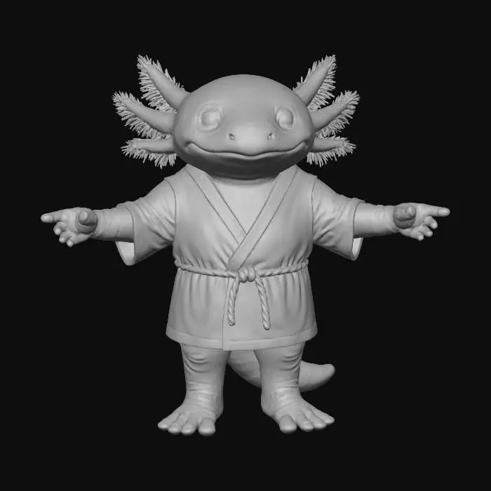 3D model for Axolotl Zen Master