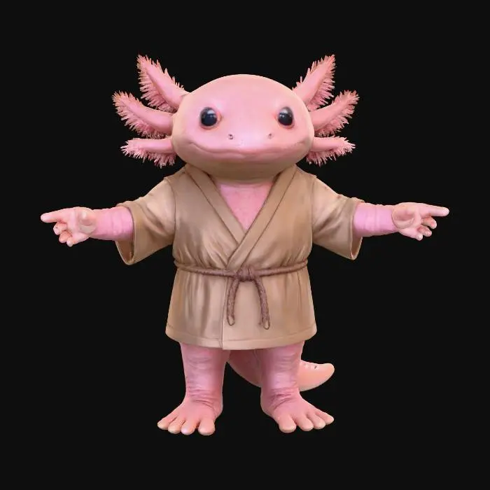 3D model for Axolotl Zen Master