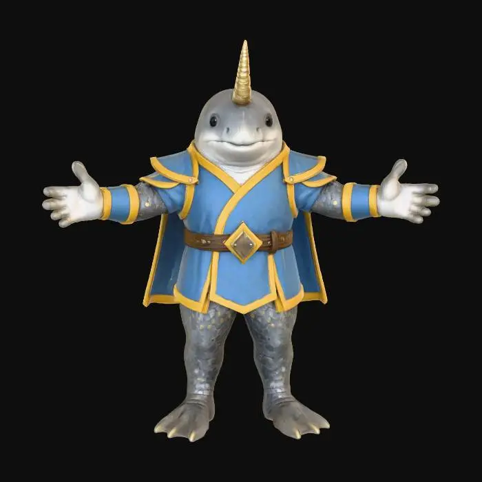 3D model for Narwhal Knight