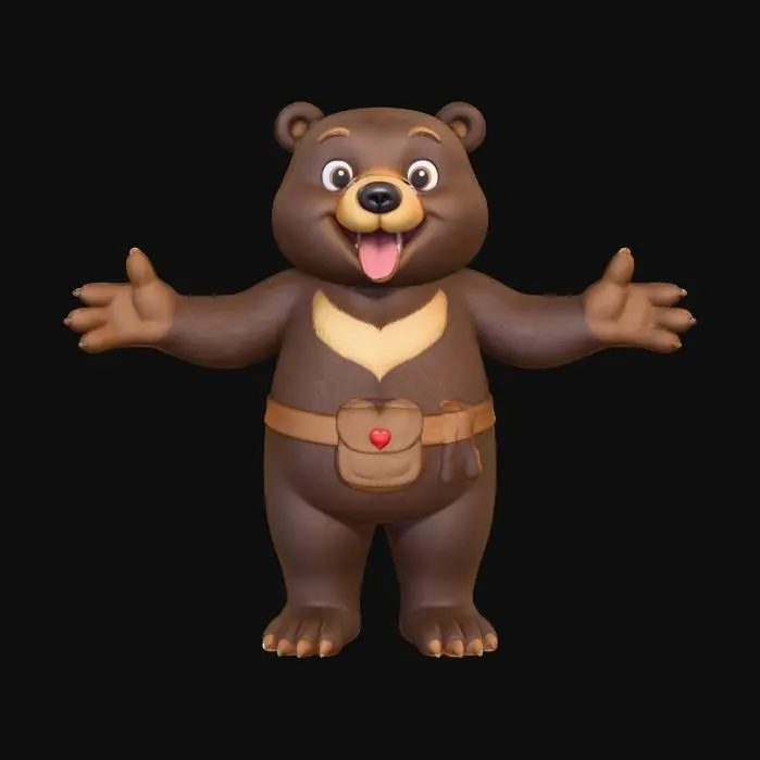 3D model for Friendly Bear Hug