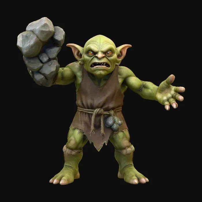 3D model for Goblin the Bruiser