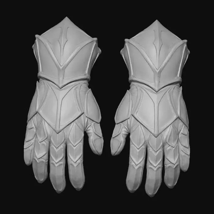3D model for Chitin Plate Gauntlets