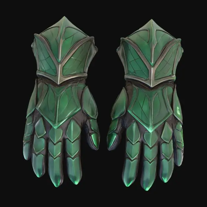 3D model for Chitin Plate Gauntlets