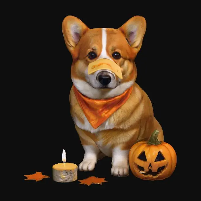 3D model for Cheesy Pumpkin Pooch, #Halloween2025#