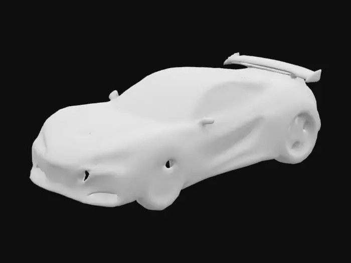 3D model for stylized, car, cyberpunk, gas station car, retro
