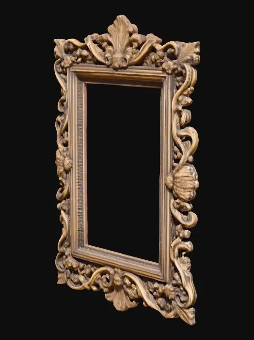 3D model for ornate old English dimensional picture frame