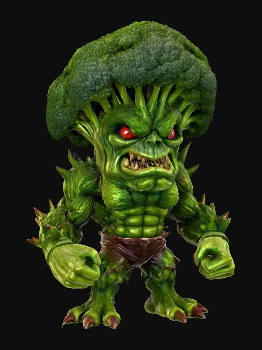 3D model for Broccoli Beast, #Halloween2025#