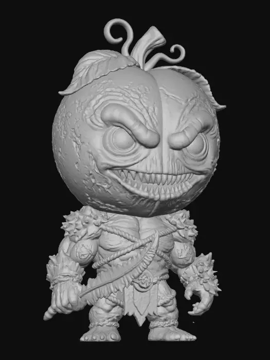 3D model for Peachy , #Halloween2025#, Fierce Fruitling