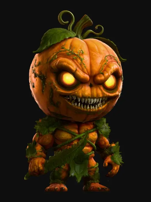 3D model for Peachy , #Halloween2025#, Fierce Fruitling