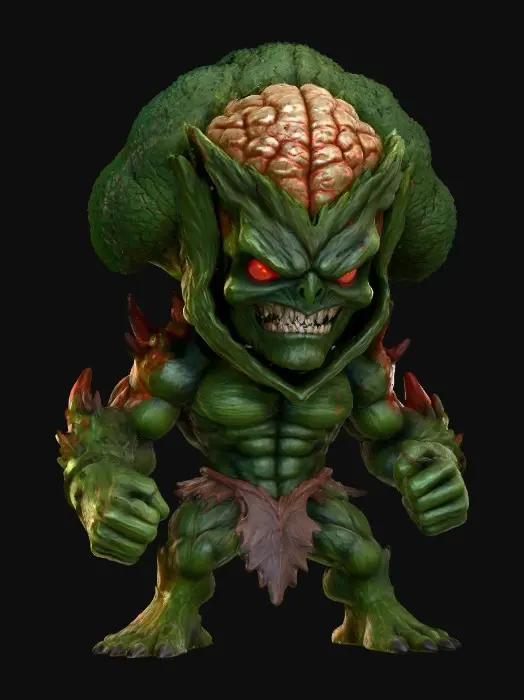 3D model for Broccoli Beast, #Halloween2025#