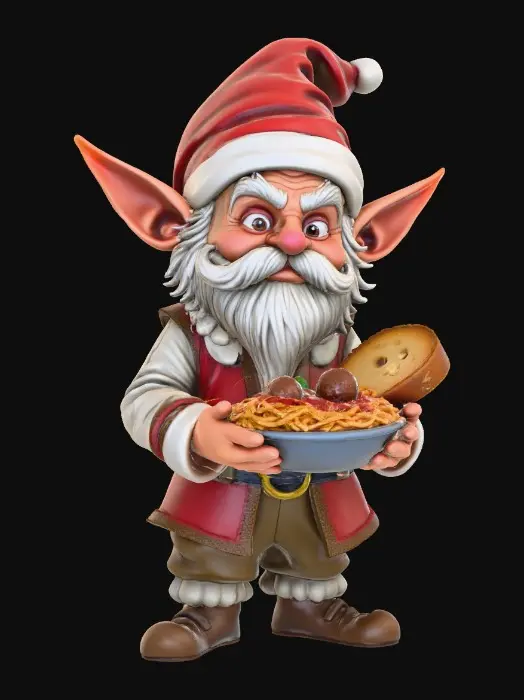 3D model for Santa's Spaghetti Delight