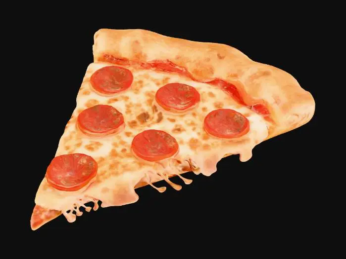 3D model for Pepperoni Delight, #food#