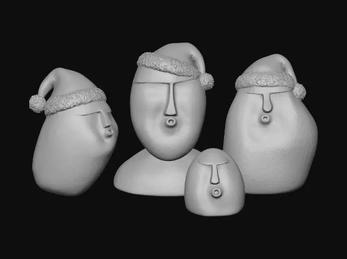 3D model for Festive Stone Singers