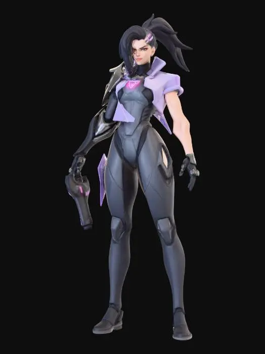 3D model for Cybernetic Warrior