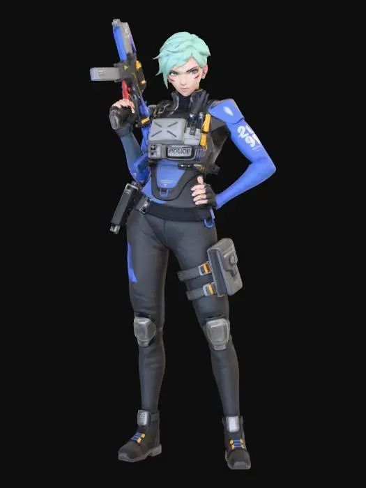 3D model for Cyber Officer