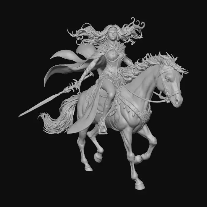 3D model for Fiery Equestrian Charge