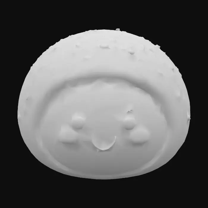 3D model for A freshly baked loaf of bread in a cartoon style.