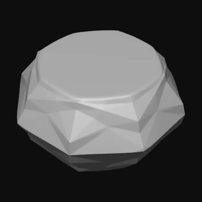 3D model for A giant faceted diamond with perfect symmetry.