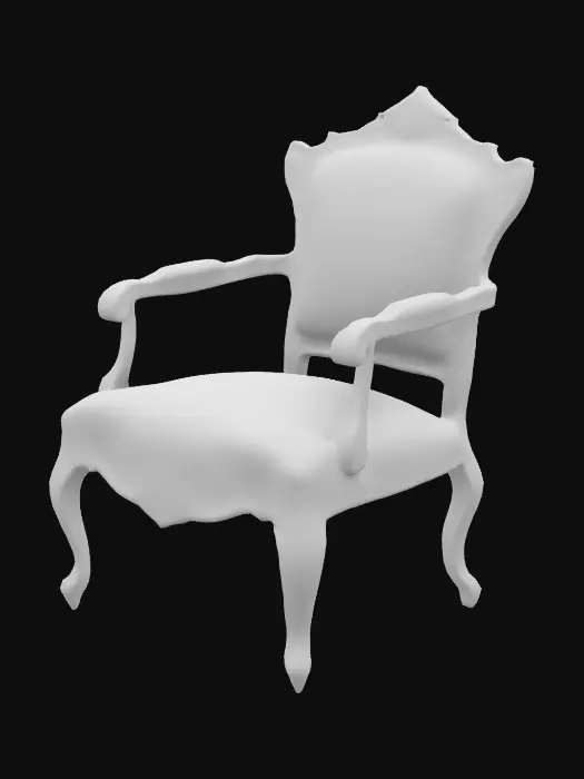 3D model for Floral Elegance Chair