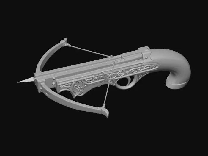 3D model for Ornate 1 hand crossbow