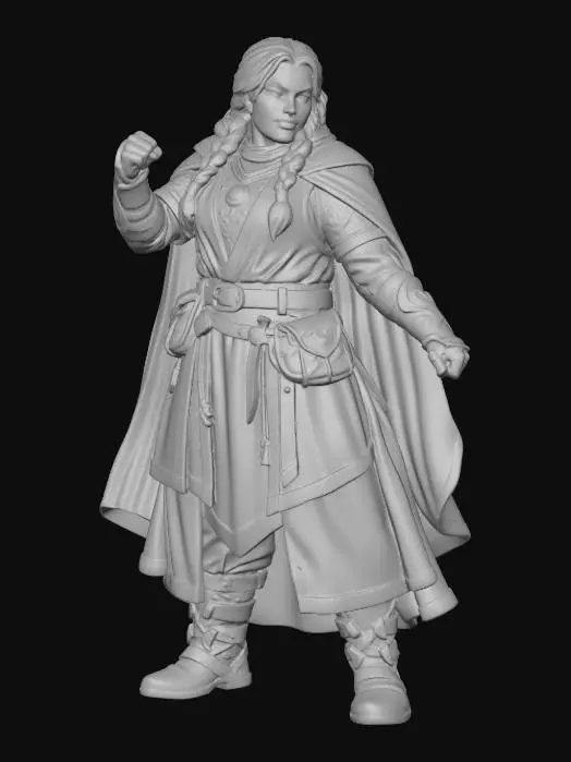 3D model for Warrior of the Emerald Hammer