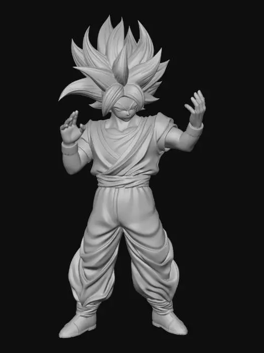 3D model for goko in a supercean stance