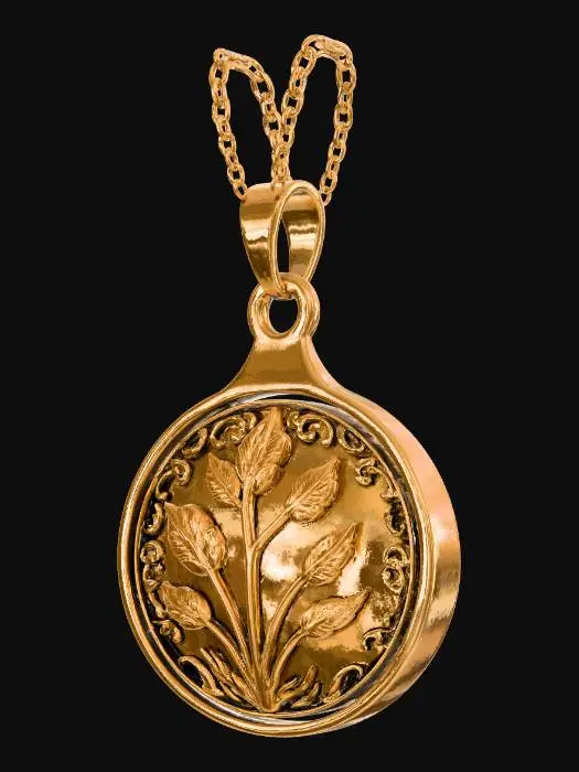 3D model for make this flat on the backside and add a loop for a necklace latch ontop