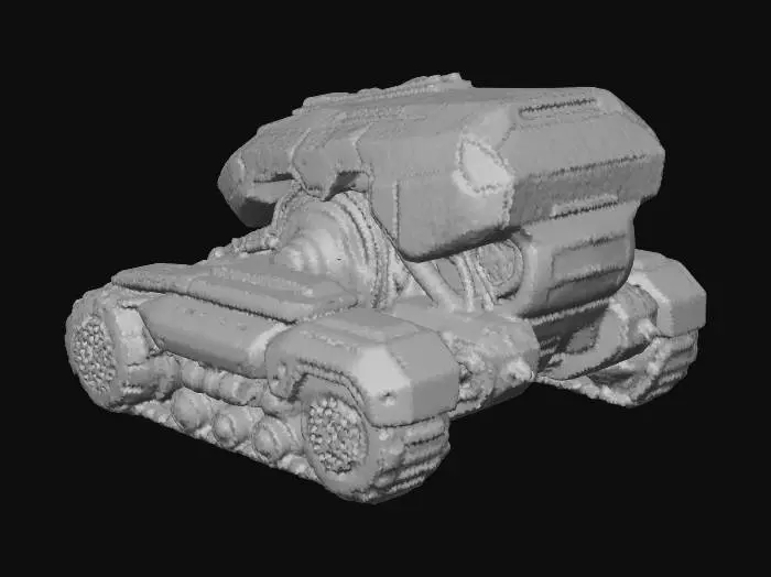 3D model for Cyber Tank in the Meadow