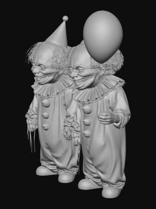 3D model for Clown Twins in the Mist