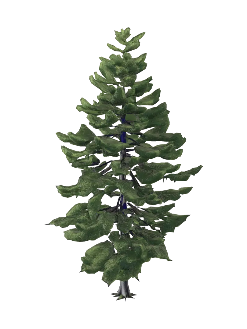 Photorealistic Pacific Northwest red alder tree, slim pale gray trunk, realistic bark… 3D model, vytvořený pomocí AI