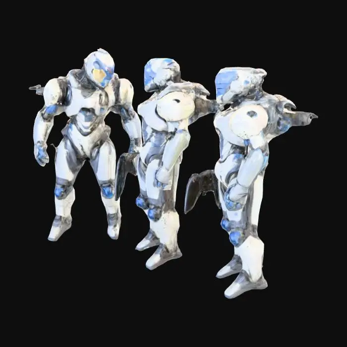 3D model for Futuristic Exosuit Warriors