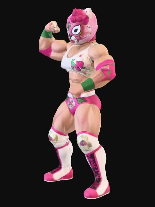 3D model for Lucha Kitty Powerhouse