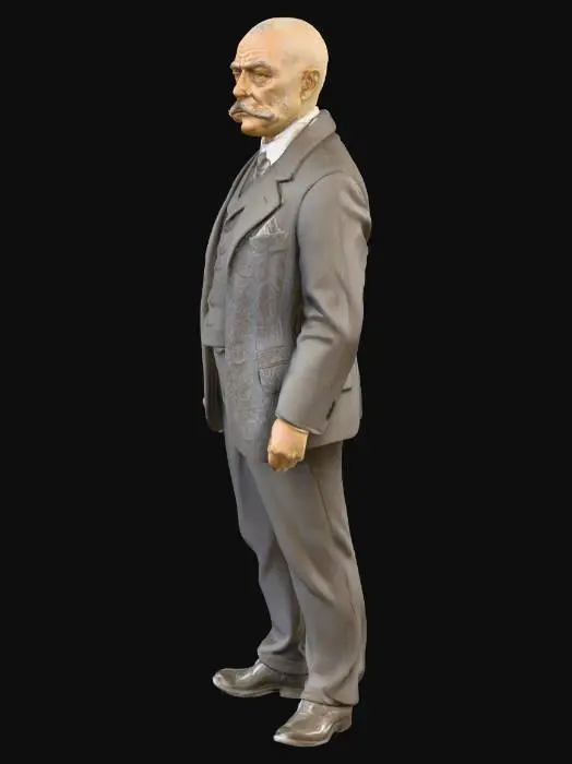 3D model for Distinguished Bavarian Gentleman in Sepia