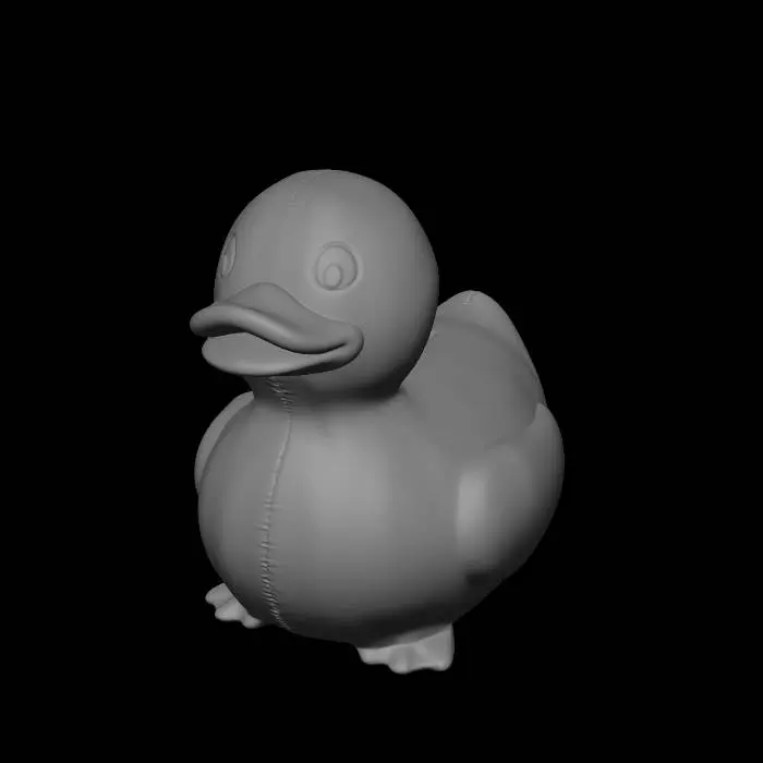 3D model for gumowa kaczuszka która ma pełnić rolę skarbonki.