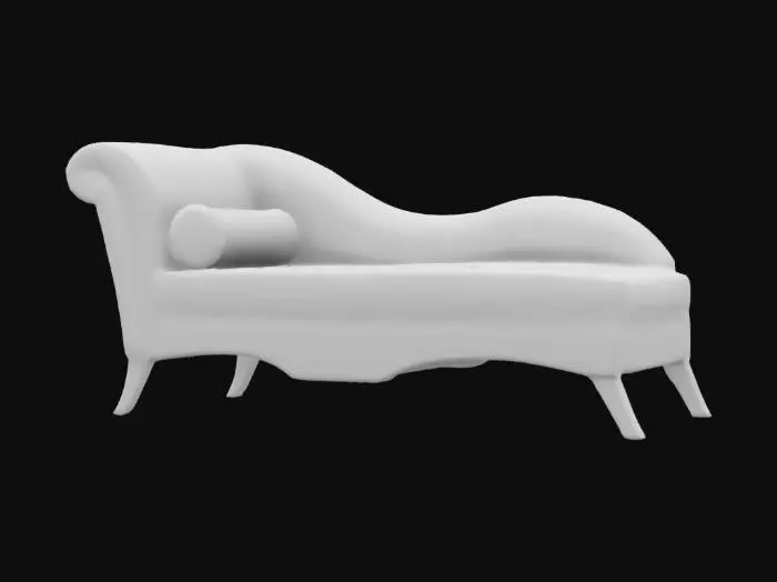 3D model for Emerald Elegance Chaise