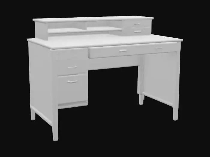 3D model for Wooden Executive Desk