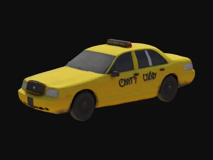 3D model for Yellow Cab
