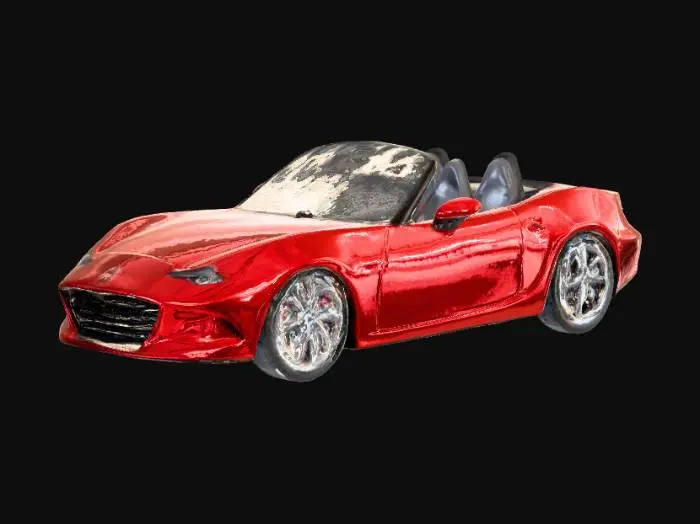 3D model for a mazda miata, hard top convertible, detailed, hyper realistic