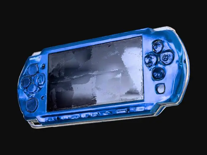 3D model for Blue Handheld Console, #PBR#