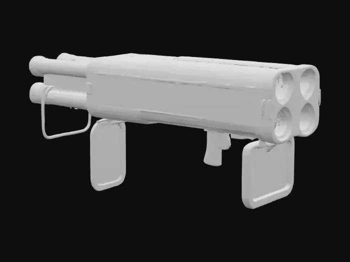 3D model for Quad Launcher Render, #PBR#