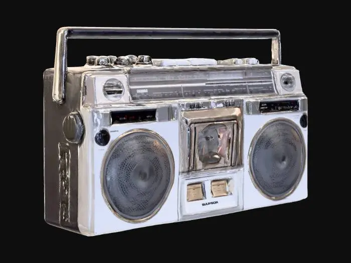 3D model for Boombox Classic, #PBR#