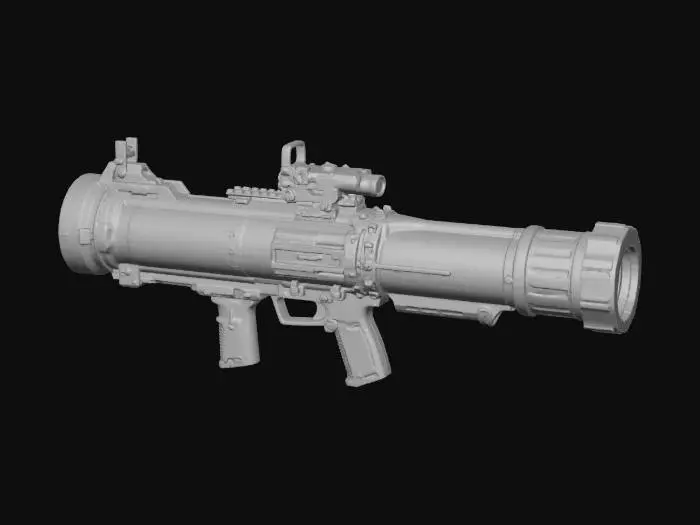 3D model for Rocket Launcher Render