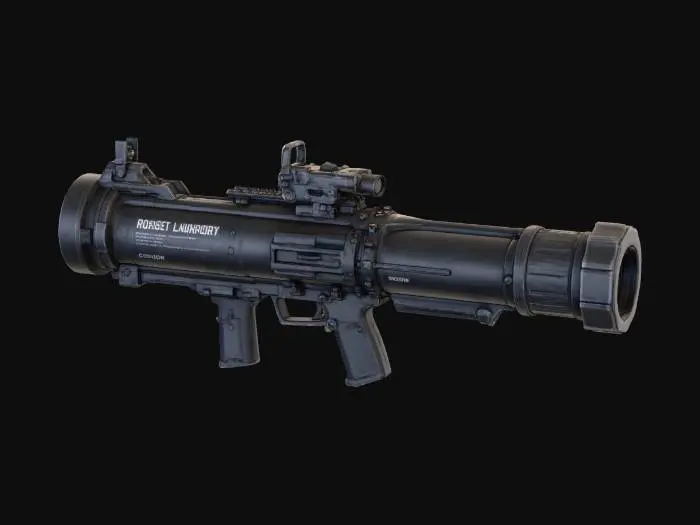 3D model for Rocket Launcher Render