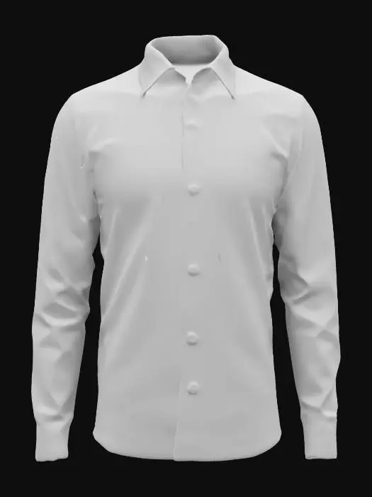 3D model for Men's Dress Shirt 