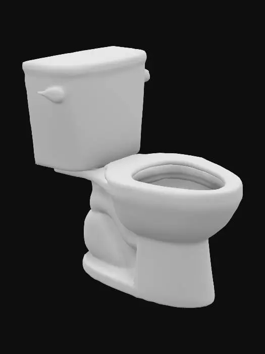 3D model for toilet, hyper realistic, 4K