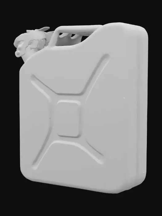3D model for Military Jerry Fuel Can, Hyper Realistic, 4K