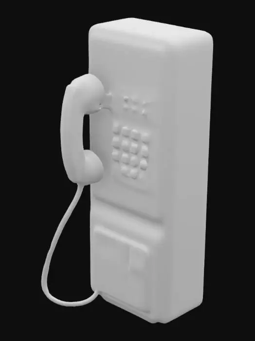 3D model for Retro Payphone