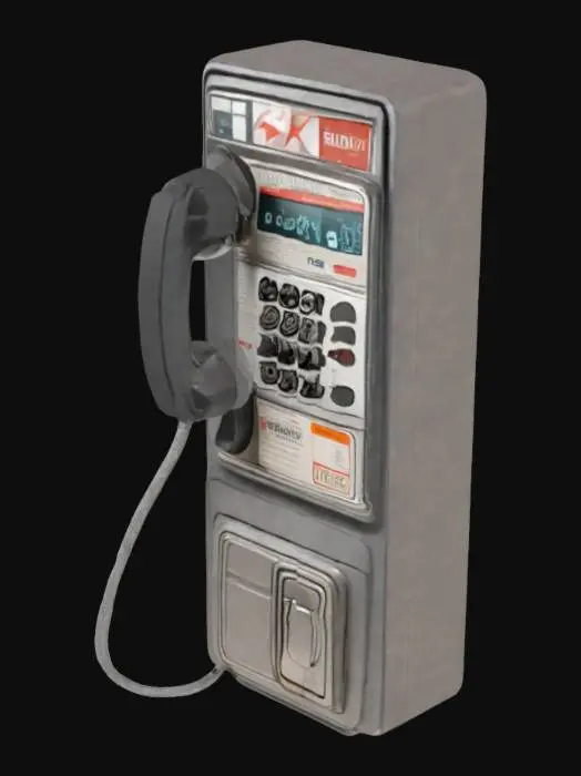 3D model for Retro Payphone