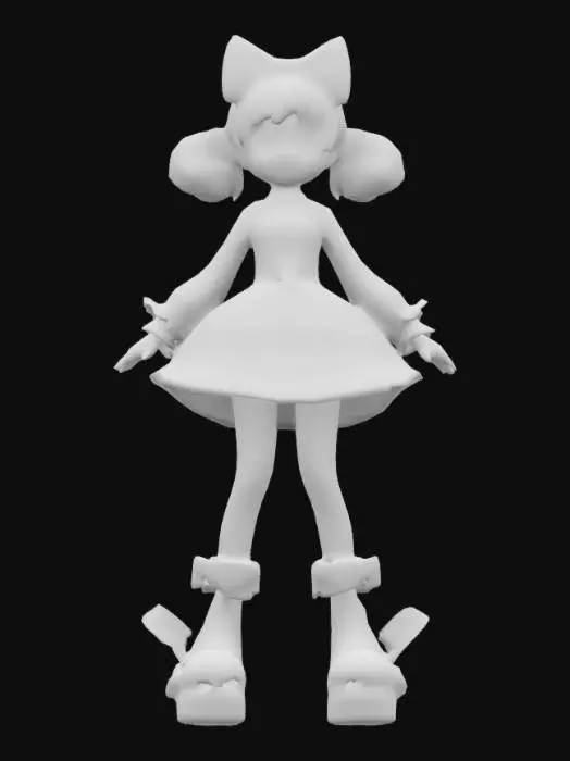 3D model for Polka Dot Doll, #game figure#