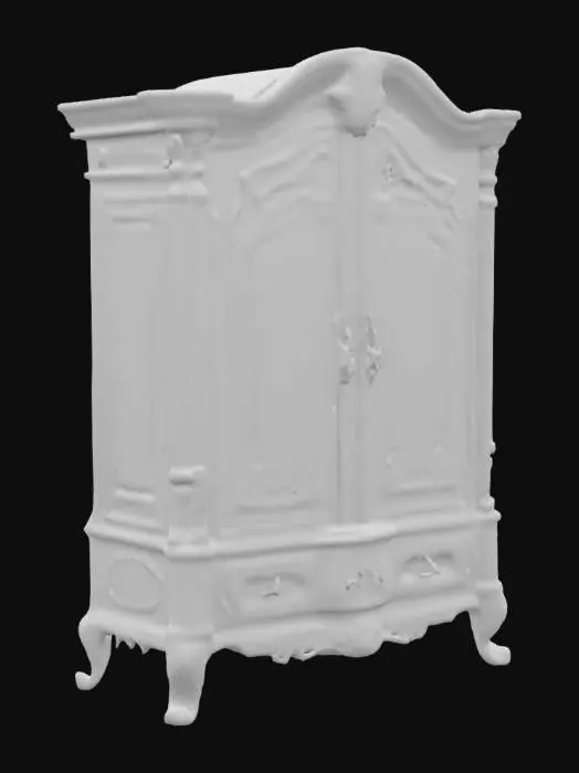 3D model for Vintage Wood Armoire